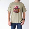 Chapter 67 Floral Book Stack Men's Comfort Colors T-Shirt Khaki