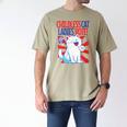 Childless Cat Ladies Vote Kamala Harris Cute Comic Book Cat Men's Comfort Colors T-Shirt Khaki