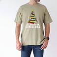 Christmas Book Tree All Booked For Xmas Men's Comfort Colors T-Shirt Khaki