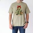 Christmas Book Tree Coquette Bow Xmas Reading Librarian Girl Men's Comfort Colors T-Shirt Khaki Christmas Book Tree Coquette Bow Xmas Reading Librarian Girl Men's Comfort Colors T-Shirt Khaki
