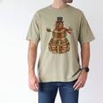 Christmas Snowman Made Of Books Holiday Reading Xmas Men's Comfort Colors T-Shirt Khaki