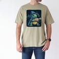 Cool Magical Book With Wizard Turtle For Adults And Kids Men's Comfort Colors T-Shirt Khaki