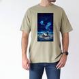 Cosmic Botanical Book Lover Reading Men's Comfort Colors T-Shirt Khaki