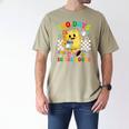 Cute 100 Days In The Books Groovy Boy Girl Teacher Men's Comfort Colors T-Shirt Khaki
