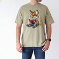Cute Coyote With Book I Kids Coyote Men's Comfort Colors T-Shirt Khaki Cute Coyote With Book I Kids Coyote Men's Comfort Colors T-Shirt Khaki