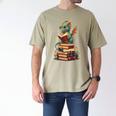 Cute Dragon Reading Book Bookworm Dragons And Books Men's Comfort Colors T-Shirt Khaki