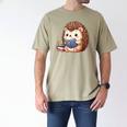Cute Hedgehog Book Lover Readers Animal Reading Men's Comfort Colors T-Shirt Khaki Cute Hedgehog Book Lover Readers Animal Reading Men's Comfort Colors T-Shirt Khaki