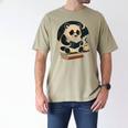 Cute Panda Reading Book Under Moon Bookworm Coffee Lover Men's Comfort Colors T-Shirt Khaki Cute Panda Reading Book Under Moon Bookworm Coffee Lover Men's Comfort Colors T-Shirt Khaki