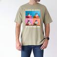 Cute Penguin Reading Book School Librarian Teacher Student Men's Comfort Colors T-Shirt Khaki
