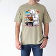 Cute Polar Bear Is Reading a Book Reading Polar Bear Men's Comfort Colors T-Shirt Khaki Cute Polar Bear Is Reading a Book Reading Polar Bear Men's Comfort Colors T-Shirt Khaki