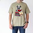 Dalmatian Reading Books Matching Bookworm Readers Librarian Men's Comfort Colors T-Shirt Khaki Dalmatian Reading Books Matching Bookworm Readers Librarian Men's Comfort Colors T-Shirt Khaki