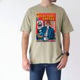 Dead Roast Coffee Comic Book Cover Style Skeleton Barista Men's Comfort Colors T-Shirt Khaki