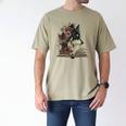 Dog Book Flower Men's Comfort Colors T-Shirt Khaki