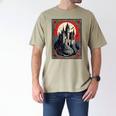 Dracula's Castle Book Cover Illustration Men's Comfort Colors T-Shirt Khaki