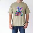 Dragon Book Fantasy Reading Men's Comfort Colors T-Shirt Khaki Dragon Book Fantasy Reading Men's Comfort Colors T-Shirt Khaki