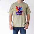 Dragon Reading a Book Bookworm Book Lover Men's Comfort Colors T-Shirt Khaki Dragon Reading a Book Bookworm Book Lover Men's Comfort Colors T-Shirt Khaki