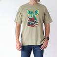 Dragon Reading Books Fantasy Lovers Mythical Creatures Men's Comfort Colors T-Shirt Khaki