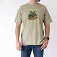 Easily Distracted By Books And Dragons Graphic Men's Comfort Colors T-Shirt Khaki
