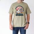 Easily Distracted By Books Read Goose Lover Bookworm Reading Men's Comfort Colors T-Shirt Khaki Easily Distracted By Books Read Goose Lover Bookworm Reading Men's Comfort Colors T-Shirt Khaki