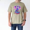 Fantasy Dragon Reading Books Bookworm Men's Comfort Colors T-Shirt Khaki Fantasy Dragon Reading Books Bookworm Men's Comfort Colors T-Shirt Khaki