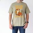 Floral Cow Reading Pun Just One More Chapter Cozy Book Lover Men's Comfort Colors T-Shirt Khaki