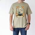 Floral Tarot Card The Reader Skeleton Reading Book Men's Comfort Colors T-Shirt Khaki