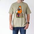 Fox Books Read Reading Librarian America Men Women Kids Men's Comfort Colors T-Shirt Khaki Fox Books Read Reading Librarian America Men Women Kids Men's Comfort Colors T-Shirt Khaki
