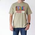 Freadom Anti Ban Books Freedom To Read Book Lover Reading Men's Comfort Colors T-Shirt Khaki Freadom Anti Ban Books Freedom To Read Book Lover Reading Men's Comfort Colors T-Shirt Khaki