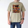 Geometric History Educated Women Reading Book Melanin Men's Comfort Colors T-Shirt Khaki