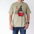 Gnome Read Reading Book Librarian Across America Women Kids Men's Comfort Colors T-Shirt Khaki