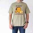 Go Away I'm Introverting Cozy Cat With Laptop And Coffee Men's Comfort Colors T-Shirt Khaki Go Away I'm Introverting Cozy Cat With Laptop And Coffee Men's Comfort Colors T-Shirt Khaki