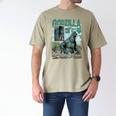 Godzilla Ocean Scene Comic Book Illustration Movie Monster Men's Comfort Colors T-Shirt Khaki Godzilla Ocean Scene Comic Book Illustration Movie Monster Men's Comfort Colors T-Shirt Khaki