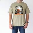 Haunted By My TBR Boo Halloween Book Lover Librarian Men's Comfort Colors T-Shirt Khaki