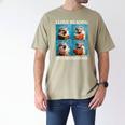 Hedgehog Love Reading And Hedgehogs Child Book Lover Men's Comfort Colors T-Shirt Khaki