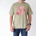Hot Girls Read Cute Book Lover Reading Club Men's Comfort Colors T-Shirt Khaki