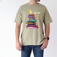 I'm OK Reading Books Library Bookworm Bookish Book Lover Men's Comfort Colors T-Shirt Khaki