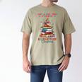 Just a Girl Who Loves Books All Booked For Christmas Men's Comfort Colors T-Shirt Khaki