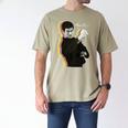 Kids Bruce Lee Photo From Fighting Method Book Kids Men's Comfort Colors T-Shirt Khaki