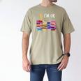 Librarian I'm Okay Book Reader Library Book Men's Comfort Colors T-Shirt Khaki