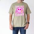 Library Book Fair Queen Vibe Groovy Tie Dye School Reading Men's Comfort Colors T-Shirt Khaki