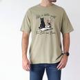 Life Better With 2 Cats Books Kitten Kitty Women Girls Kids Men's Comfort Colors T-Shirt Khaki