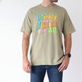 Literacy And Justice For All Protect Banned Books Library Men's Comfort Colors T-Shirt Khaki
