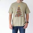 Literary Book Tree Bookish Shelf Art For Avid Readers Men's Comfort Colors T-Shirt Khaki