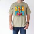 Love Reading And Giraffes Cute Giraffe Reading Book Lovers Men's Comfort Colors T-Shirt Khaki Love Reading And Giraffes Cute Giraffe Reading Book Lovers Men's Comfort Colors T-Shirt Khaki