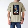 Magical Book Floral Coffee Books Nature Fantasy Men's Comfort Colors T-Shirt Khaki