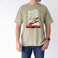 Murder Mystery And a Cup Of Tea Book Humor Men's Comfort Colors T-Shirt Khaki Murder Mystery And a Cup Of Tea Book Humor Men's Comfort Colors T-Shirt Khaki