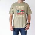 Naughty Or Nice Depends On My Current Chapter Book Lover Men's Comfort Colors T-Shirt Khaki