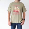 Not Today I'm Booked Book Lover Book Stack Coquette Bow Men's Comfort Colors T-Shirt Khaki