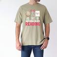 Nothing Beats Reading Rock Paper Scissors Book Lover Library Men's Comfort Colors T-Shirt Khaki