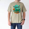 Octopus Reading Book Reading Bookworm Reader Men's Comfort Colors T-Shirt Khaki